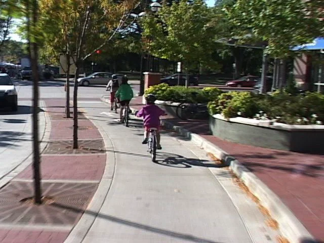 Contra flow Bike Lane Boulder CO