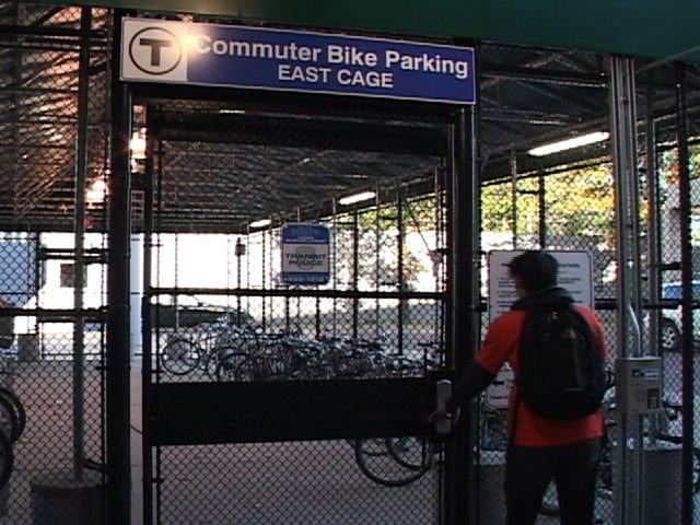 Alewife Station s Bike Cage Cambridge Mass