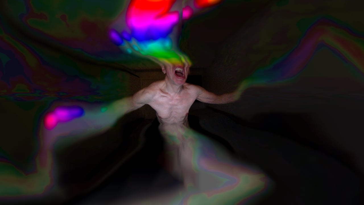 Screenshot of audiovisual performance - Klaus Obermaier