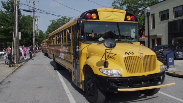 EKC Busses Leaving Squirrel Hill