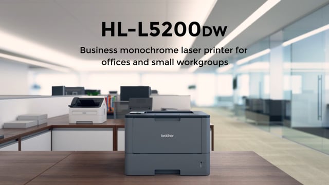 Brother HLL5200DW Business Monochrome Laser Printer Wireless Networking