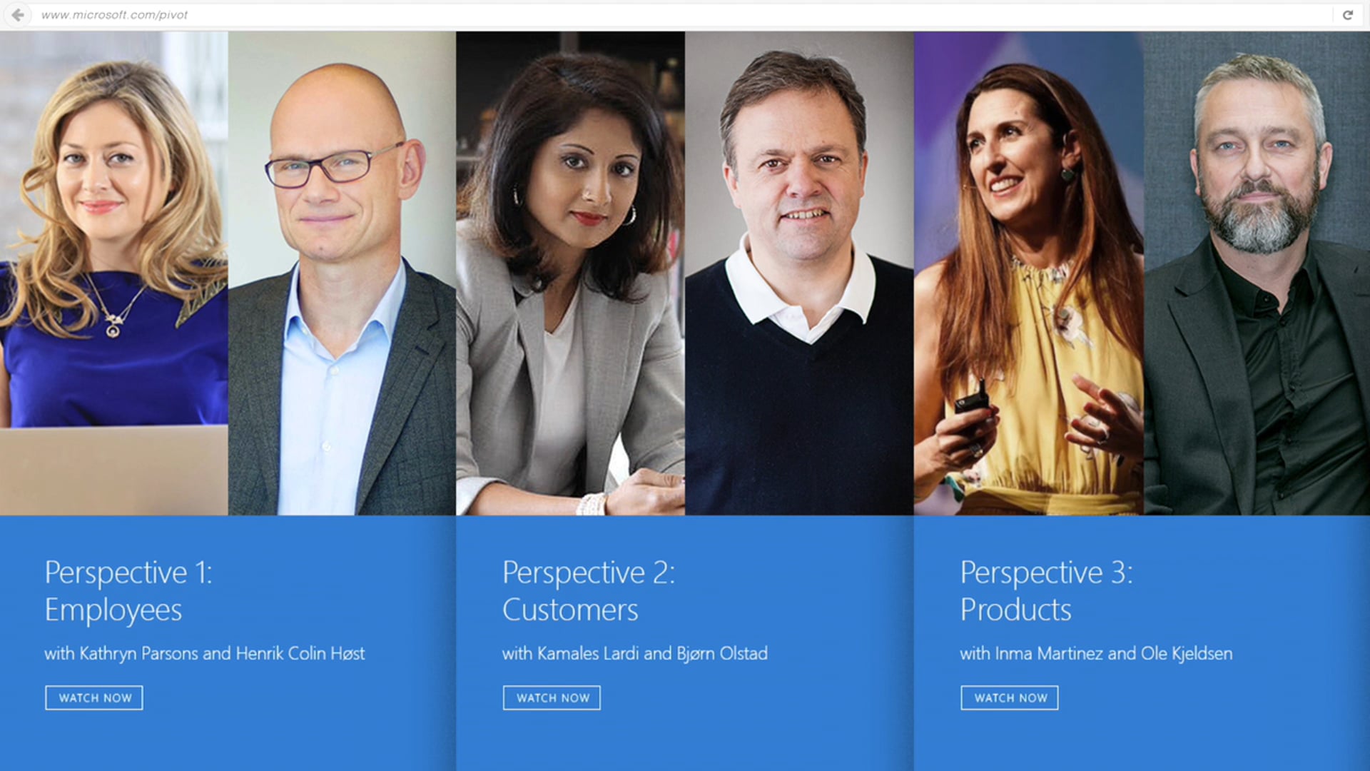 Microsoft Pivot-Cast Web Experience