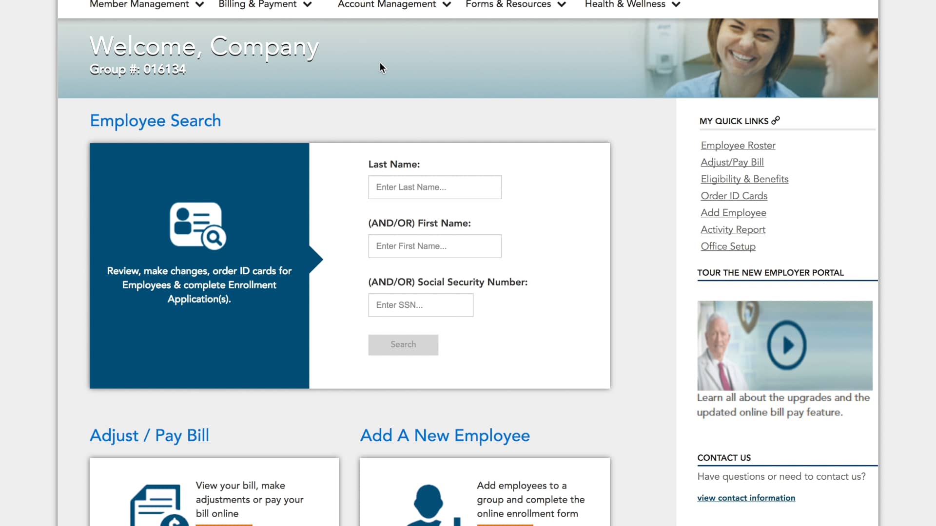 Your New Employer Group Portal Tour on Vimeo