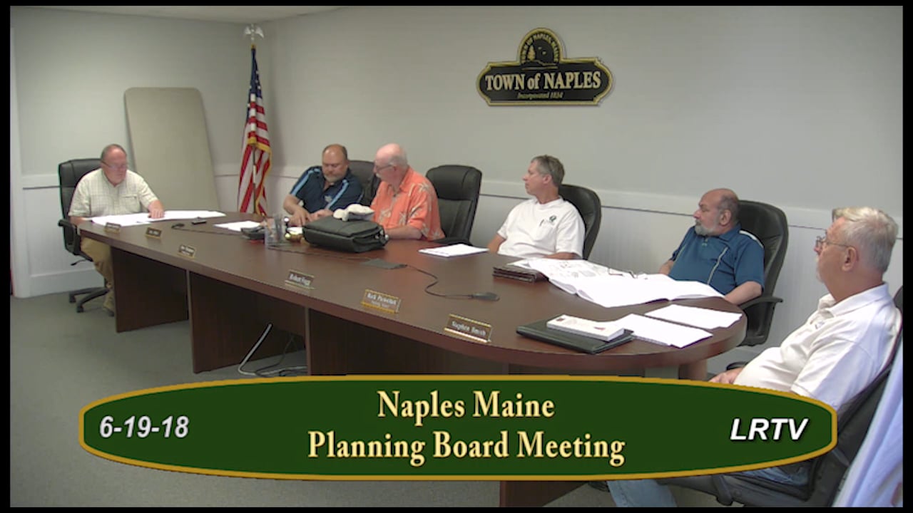 Naples Planning Board Meeting 6192018 on Vimeo