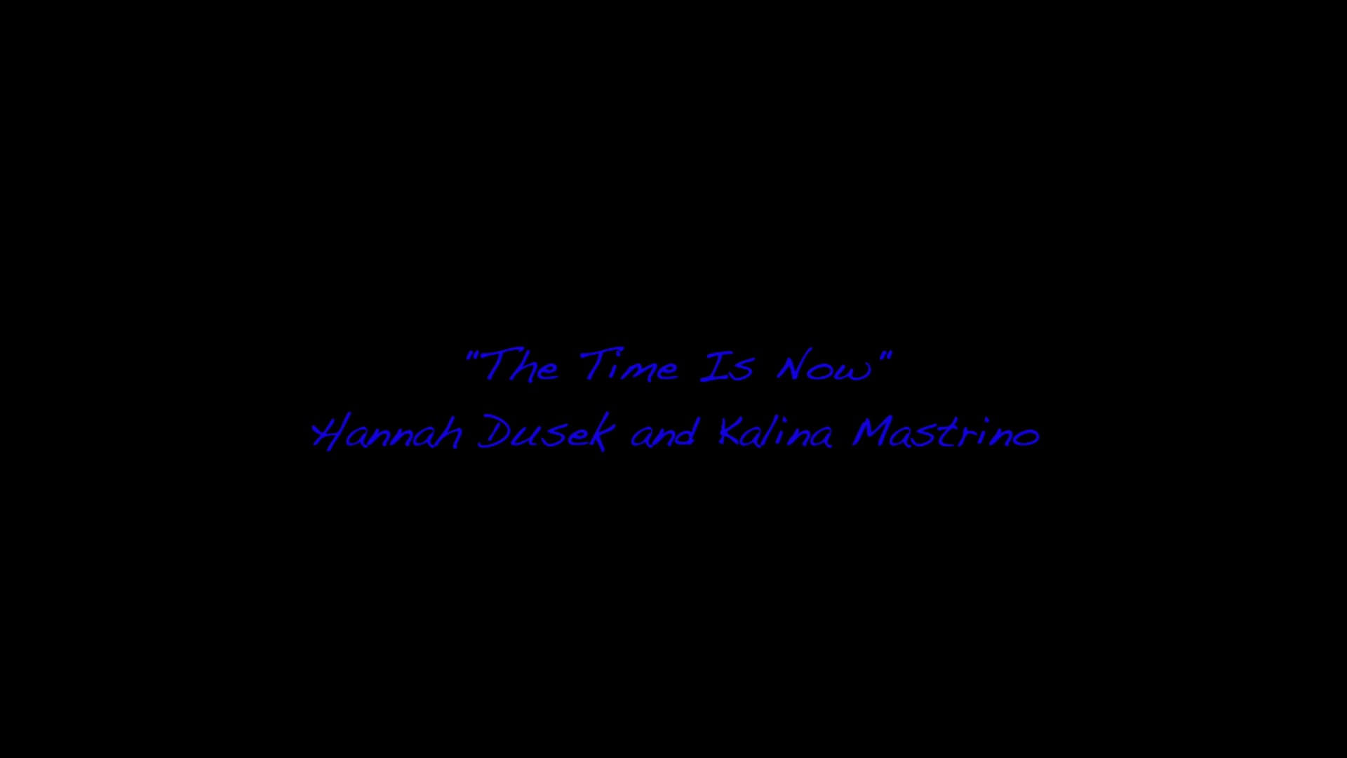 The Time Is Now Duet Ver.2
