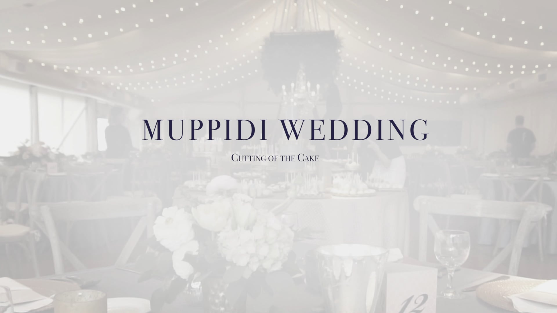Muppidi Wedding - Cake Cut