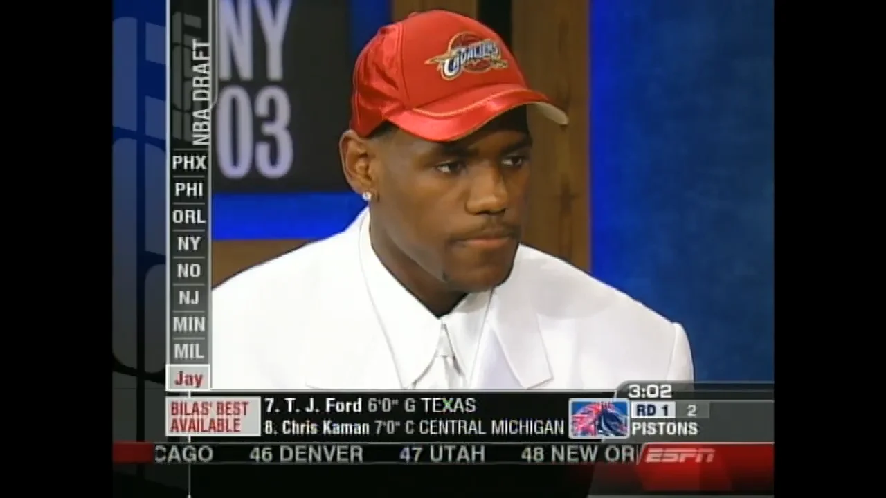 Ballislife - 15 years ago today, The Cavs selected LeBron James with the  1st pick in the 2003 NBA Draft! LeBron's rookie season: highlights,  interviews & more: