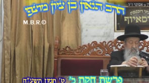 פרשת חקת כ תשעח