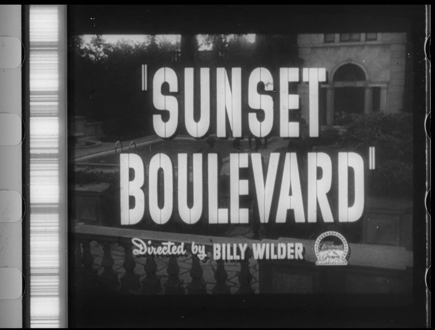 Sunset Boulevard Trailer 35mm full plate scan 2K Matias Bombal