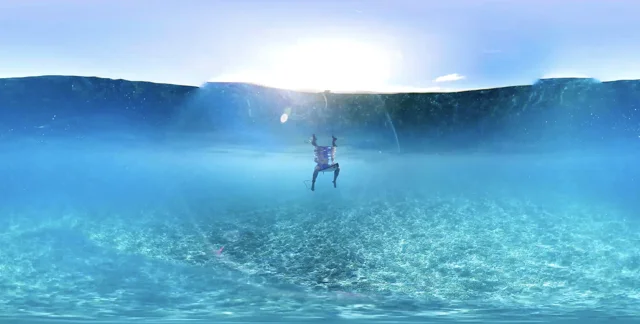 Relax with this gorgeous 360 VR surfing video