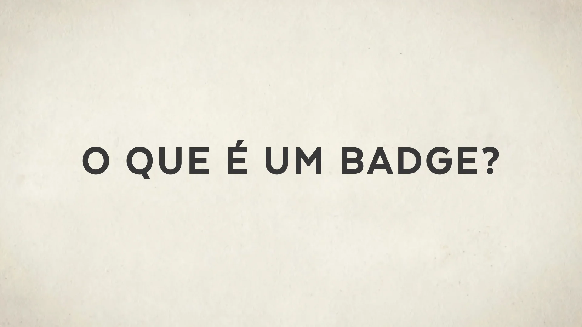 O que é um Badge on Vimeo