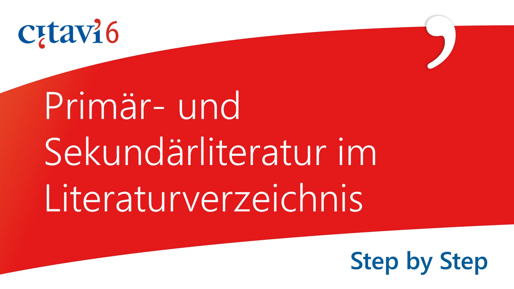 Tipp Literaturverzeichnis in Primär und Sekundärliteratur unterteilen mit Citavi 6 on Vimeo