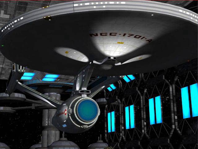 Star Trek Enterprise Departing Spacedock on Vimeo