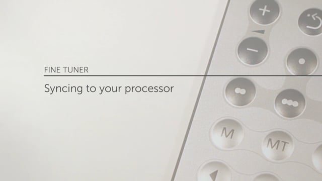 Syncing MED-EL's FineTuner Remote