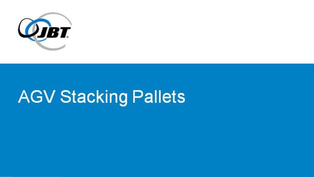 Automatic Guided Vehicle (AGV) Stacking Pallets