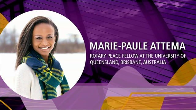 Marie-Paule Attema, Rotary Peace Fellow