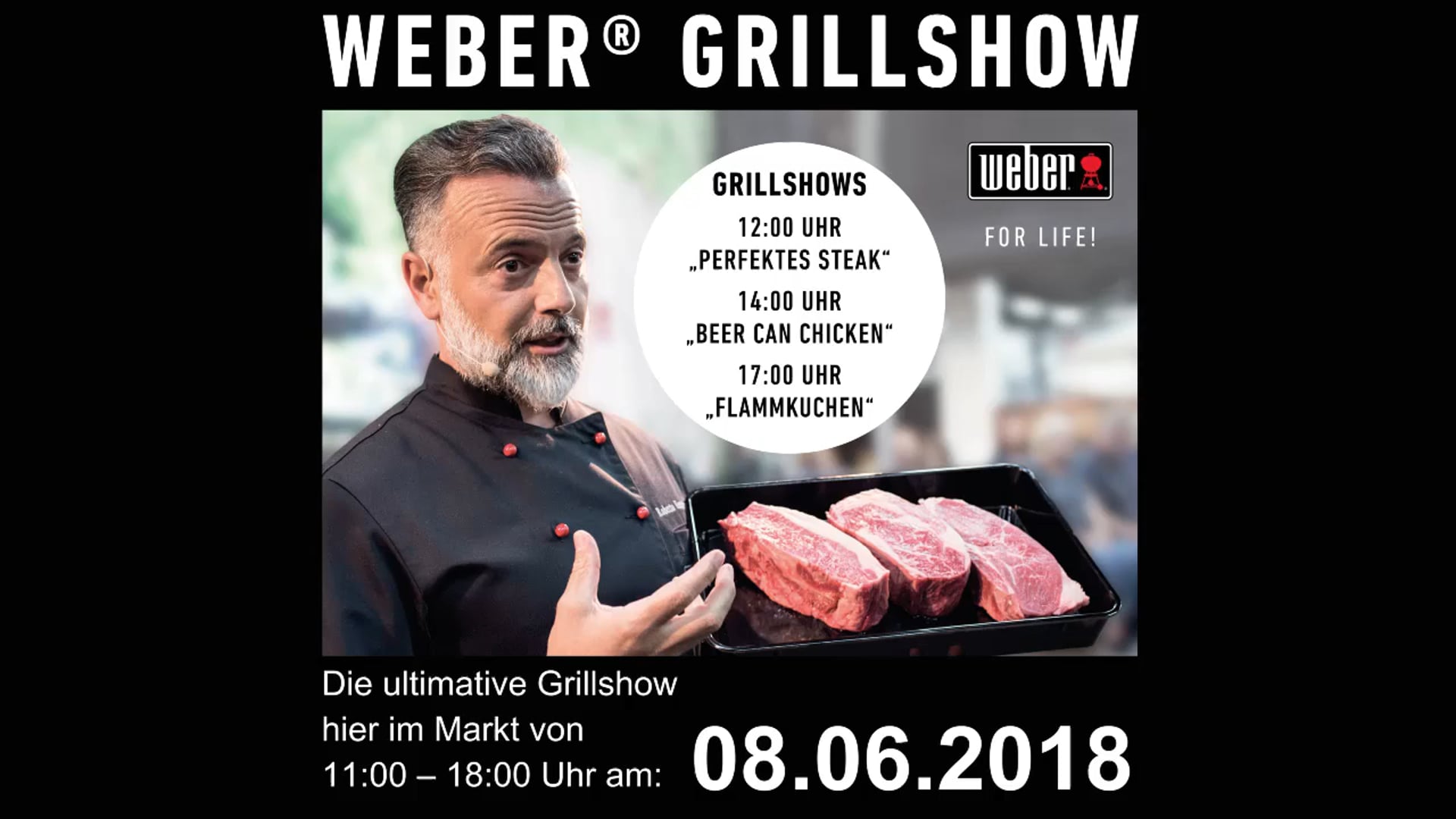 Weber Grill Show im Raiffeisen Markt Mannheim