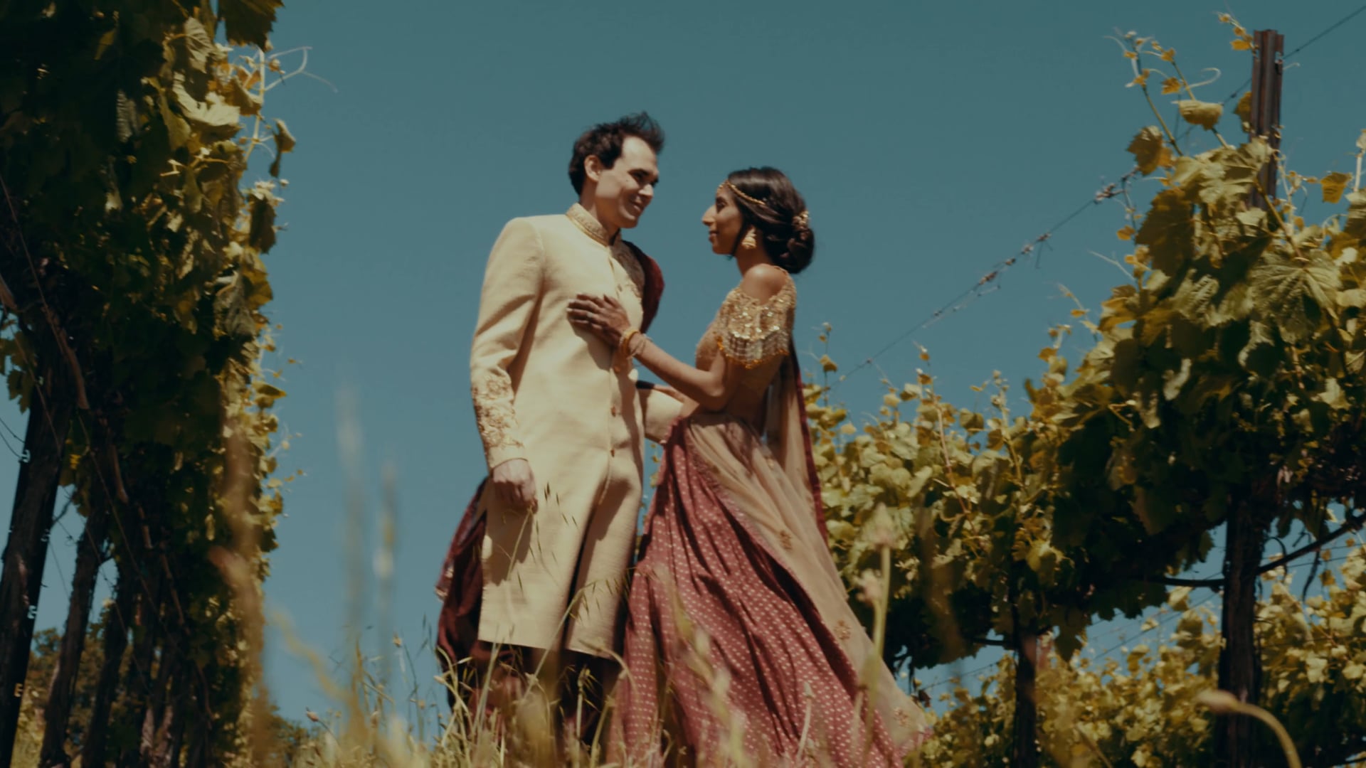 Brent and Komal’s Wedding at Chalk Hill Winery in Healdsburg, California (YELLOWBOX WEDDINGS)