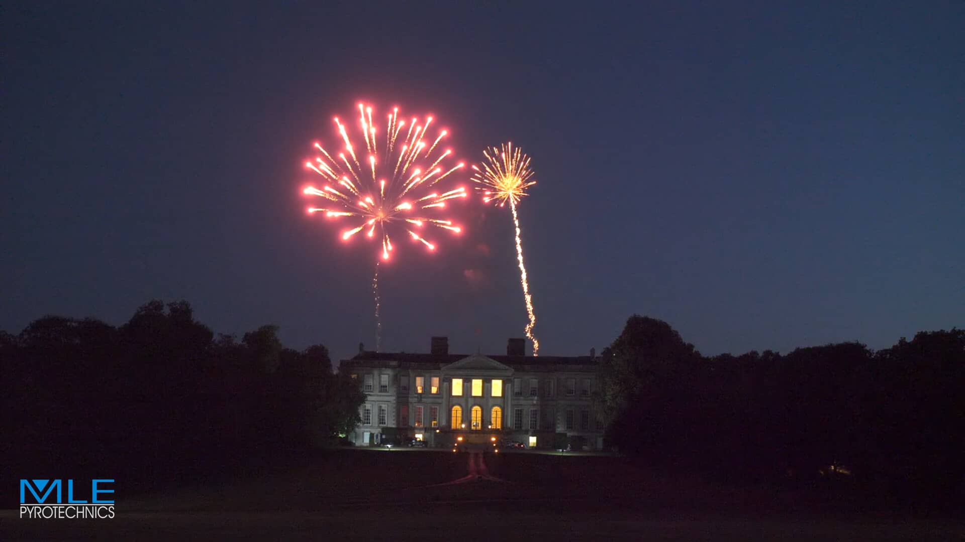 Fireworks at Ragley Hall Sat 30th June 2018 Wedding on Vimeo