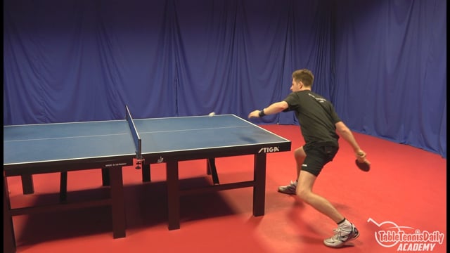 Be ready for serves that drift long