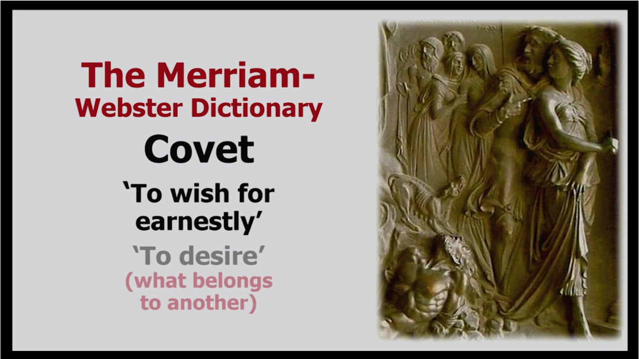 10th Commandment: Covet