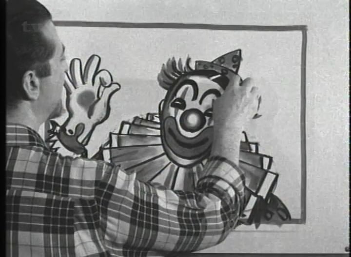 "Learn To Draw A Clown" With Jon Gnagy On Vimeo