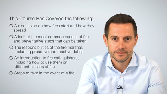 Module 5: Actions to Take in the Event of a Fire - Video Thumbnail