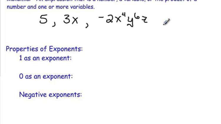 Negative exponents (video)