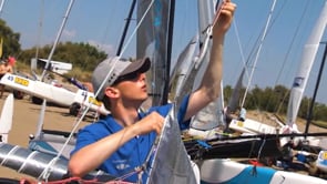 El catamarà grec de l'equip Red Bull Campió Europa F18