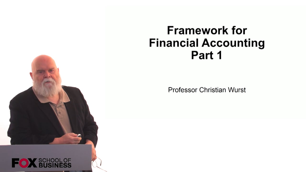 Framework for Financial Accounting Part 1