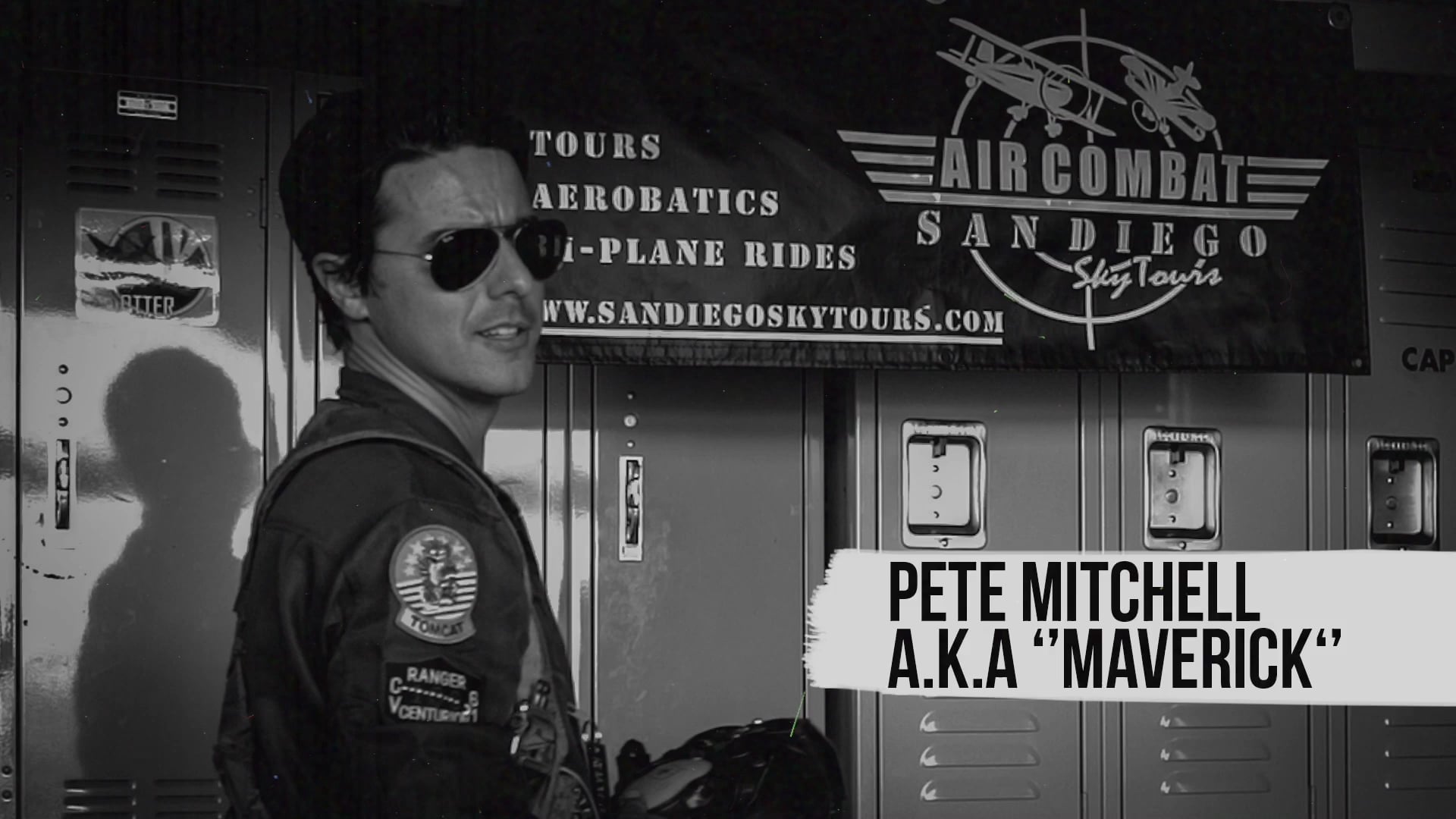 Cosplayer Jerome LeBlanc as California Tom Cruise marches in the