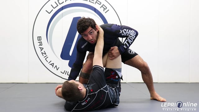 De La Riva Pass to Side Control When Opponent is Gripping the Neck