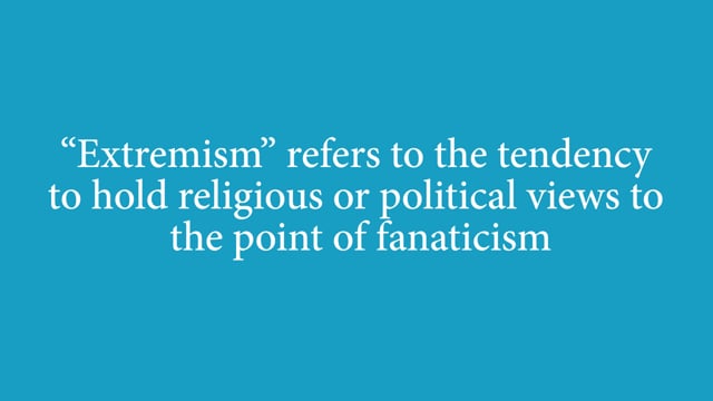 Module 1: What Is Extremism & Terrorism? - Video Thumbnail