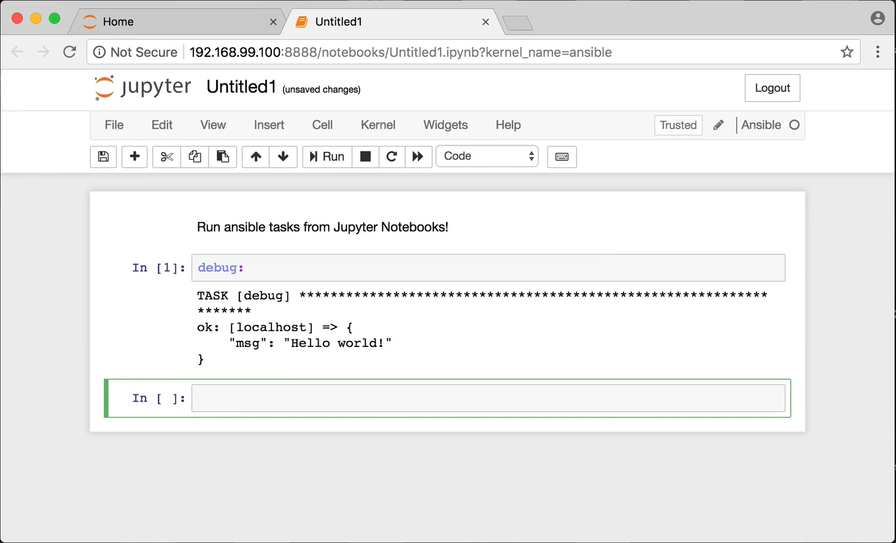 Run Ansible Tasks from a Jupyter Notebook! on Vimeo