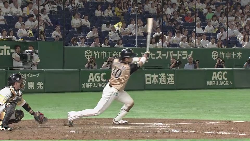 【9回表】打線の勢いが止まらない!! ファイターズ・清水 第6号ホームラン!! 2018/7/10 H-F