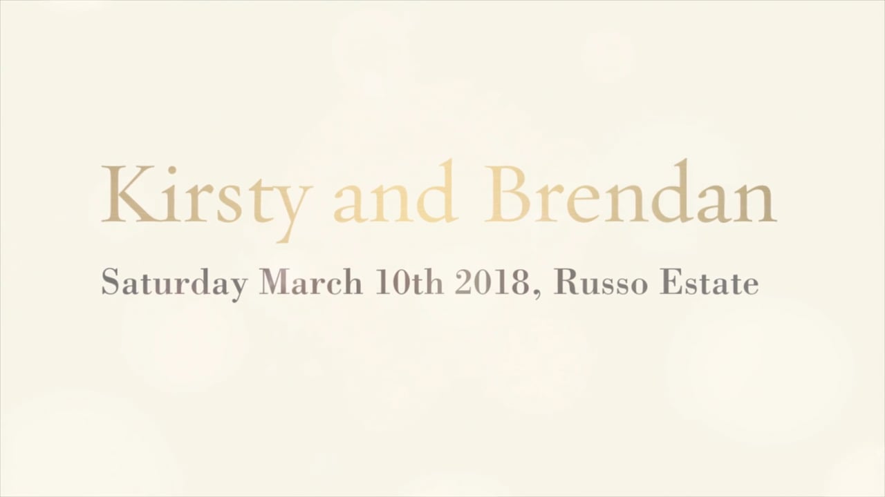 Russo Estate Wedding Slideshow, Melbourne - Kirsty and Brendan