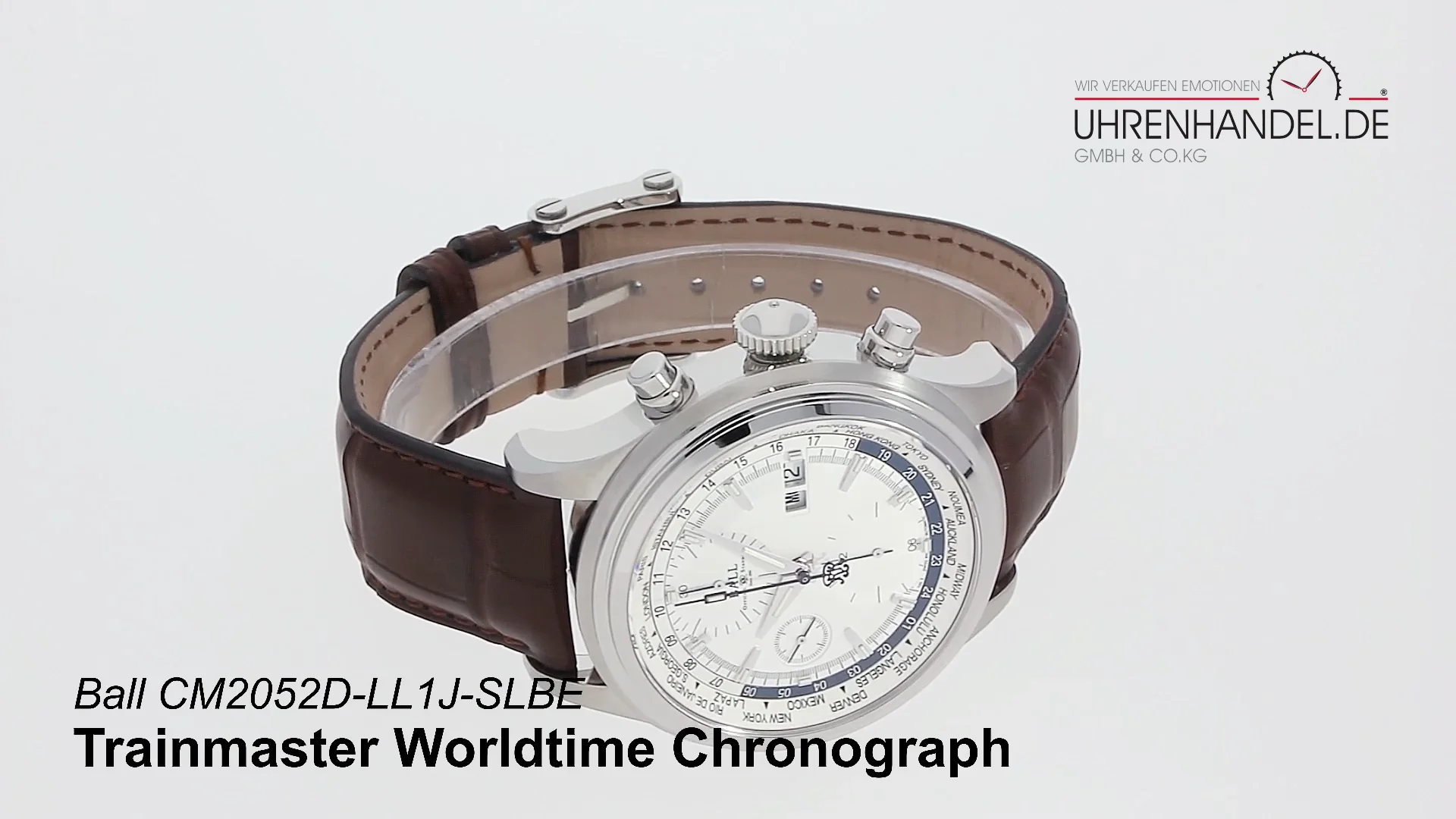 Ball trainmaster worldtime on sale chronograph