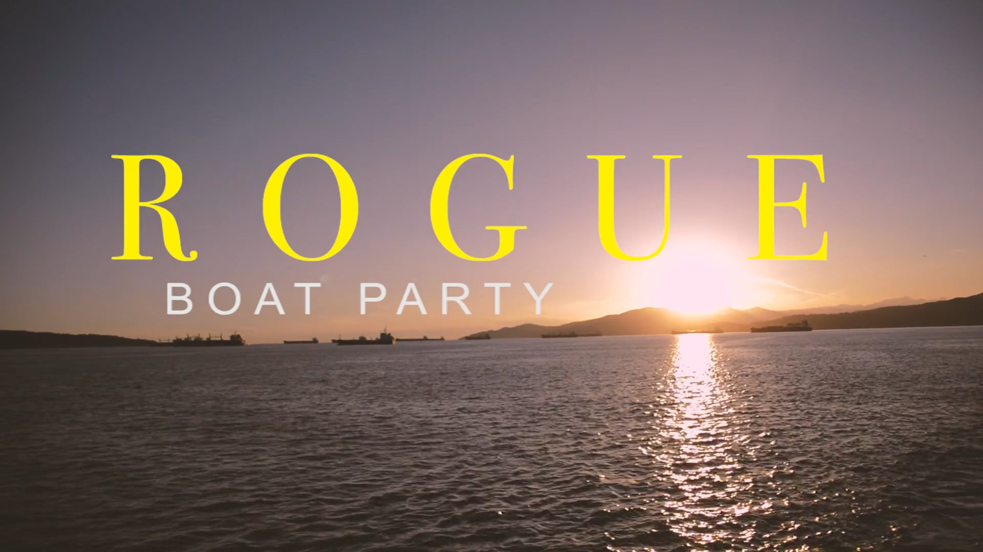 Boat party Rogue Events Vancouver