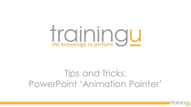 PowerPoint Tip – Animation Painter