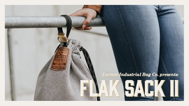 The Loctote Flak Sack II is a Slash-Resistant and Lockable Drawstring ...