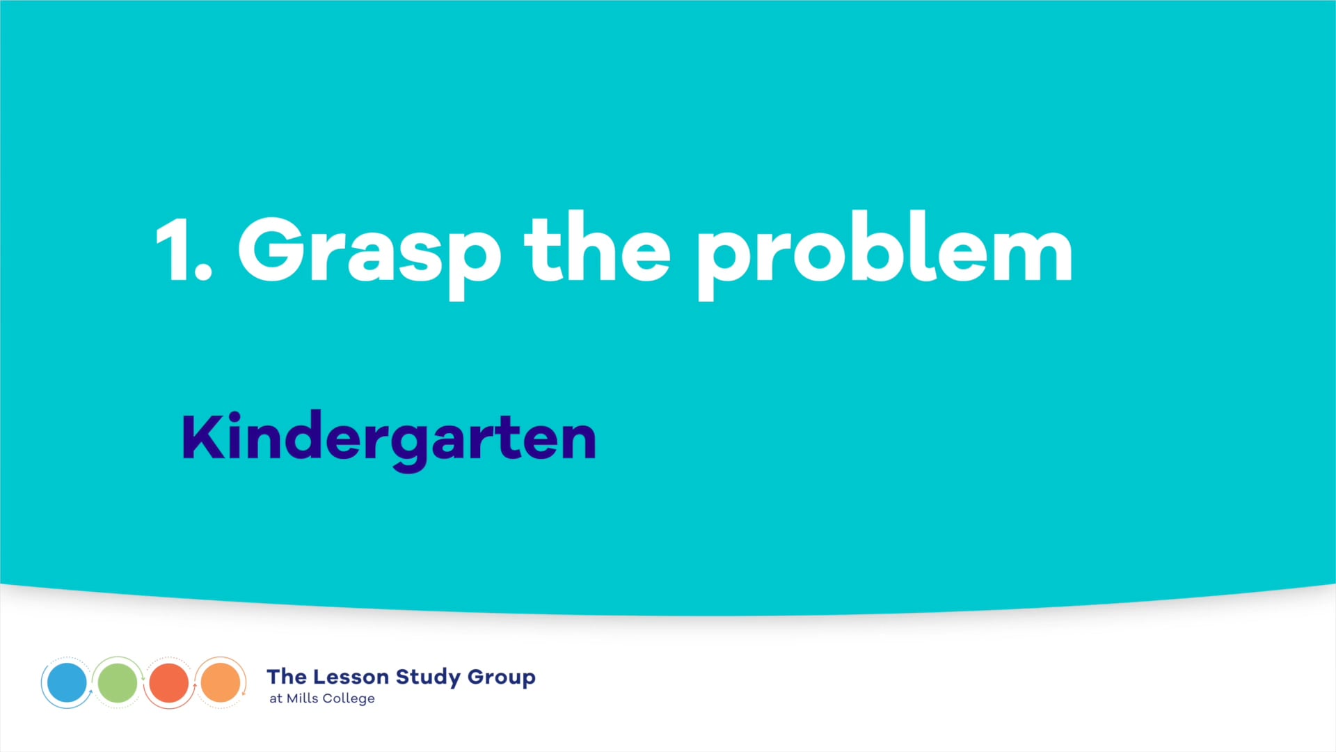 TTP Lesson Phase 1: Grasp the problem (K lesson)