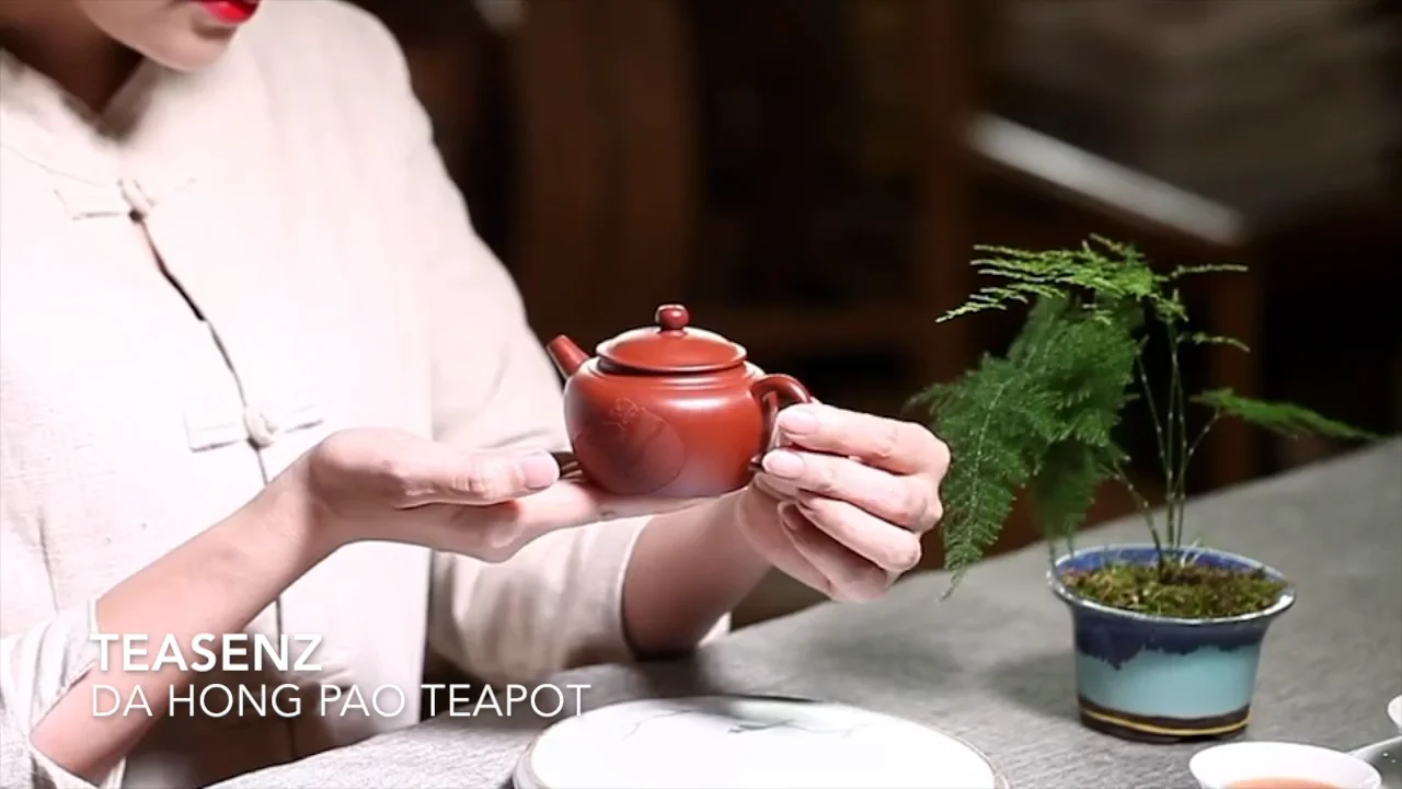宜兴原矿大红袍紫砂壶纯手工大红袍朱泥壶禅悟名家李晓璐| Teasenz