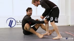 Knee Cut Pass Defense with De La Riva to Technical Stand Up to Back Take