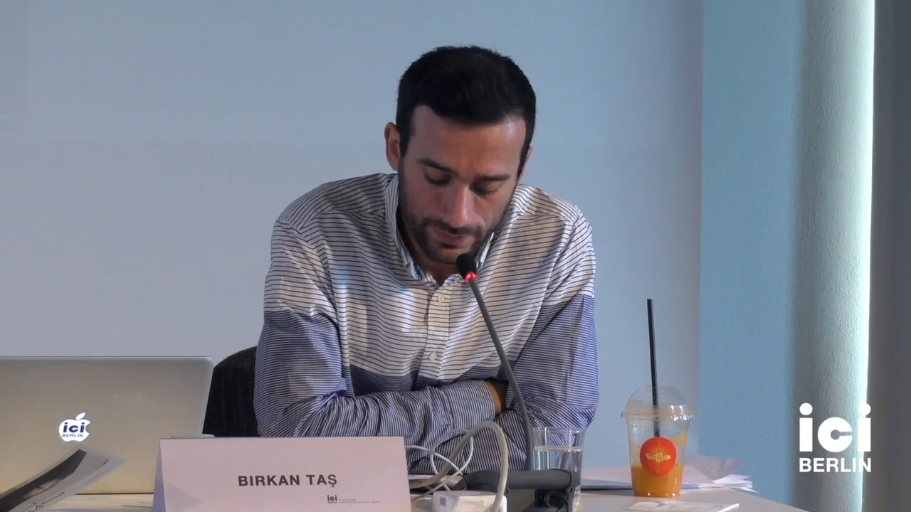 Talk by Birkan Tas (Panel I)