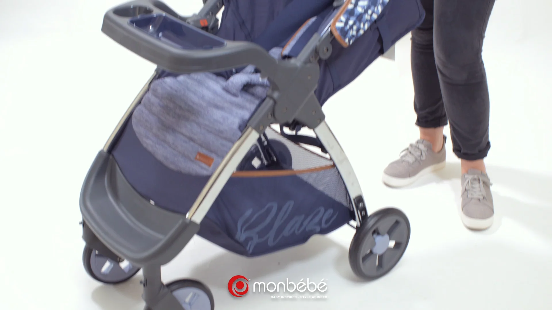 monbebe bolt travel system stroller urban boho Monbebe Bolt Travel System Stroller and Infant Car Seat - Urban Boho Other