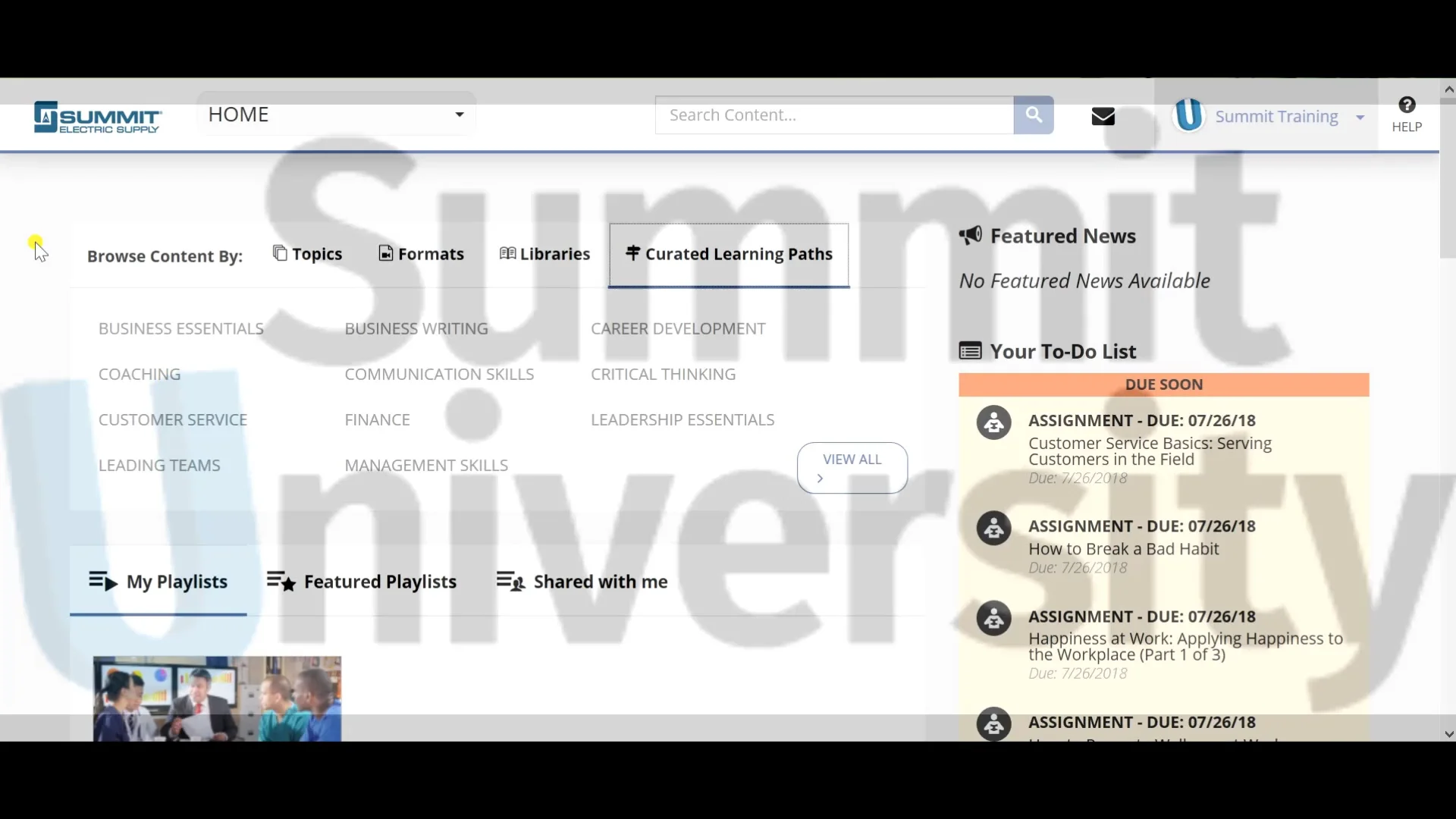 Summit University Tutorial Video on Vimeo