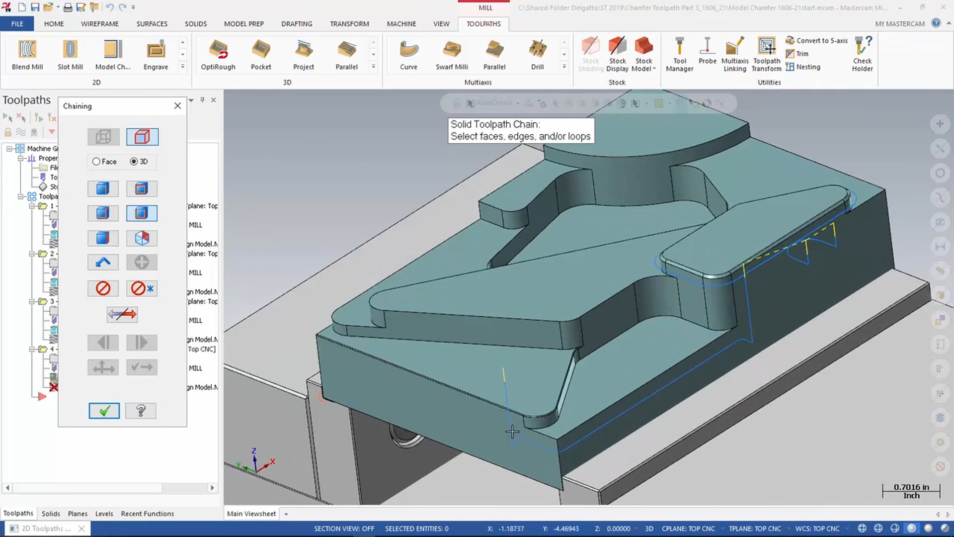 2D Mill Toolpaths