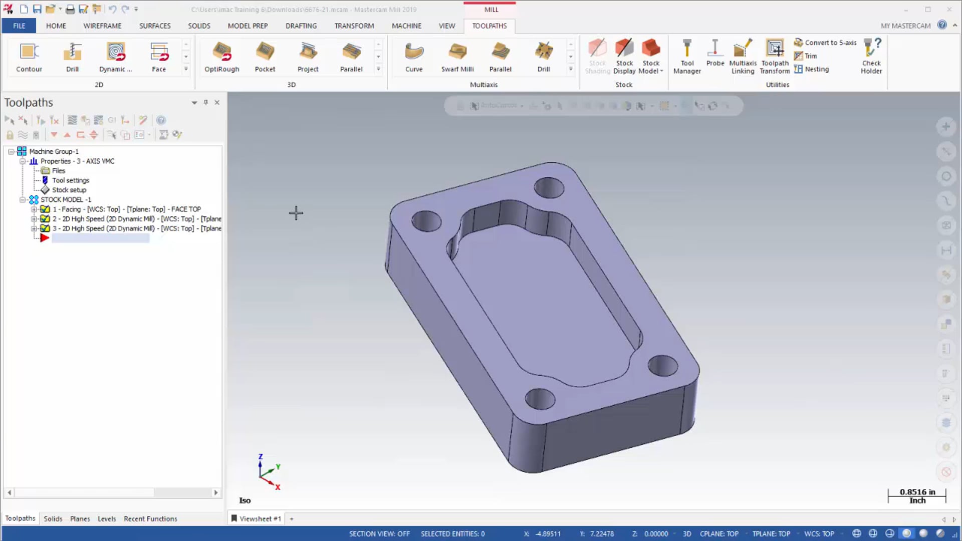 Toolpath and Machining Management