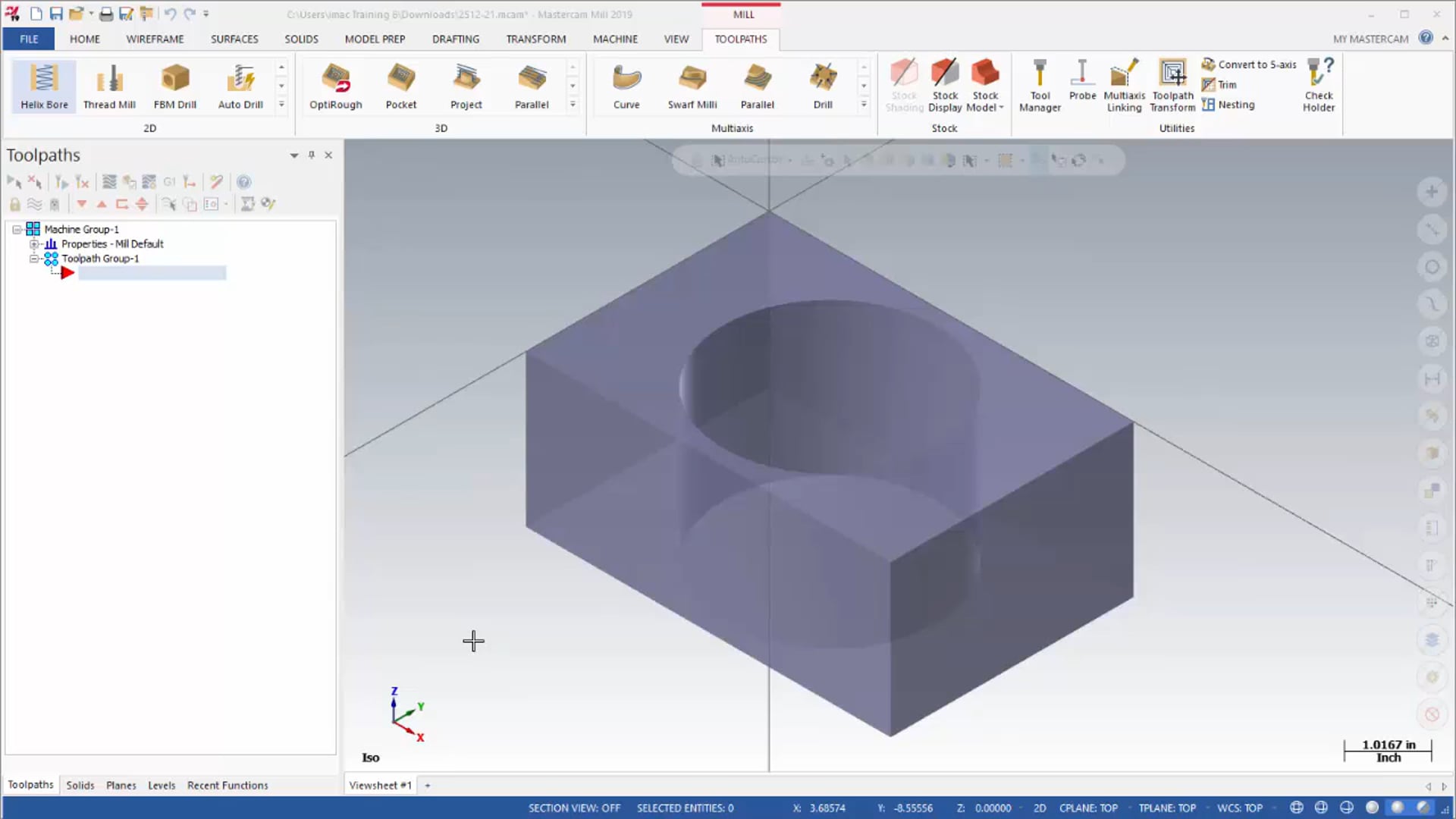 Hole Making Toolpaths