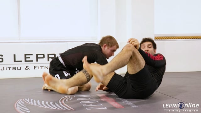 Knee Cut Pass Defense to Technical Stand Up to Back Take to Head and Arm Choke Sequence